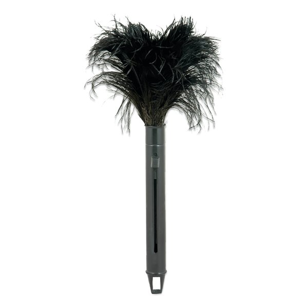 Odell Pop Top Feather Duster, Ostrich, 9" to 14" Handle, Black DOF-RET14/UNS91